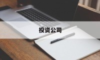 投资公司(投资公司是什么意思)